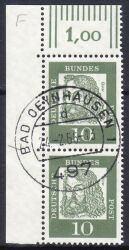 1961  Freimarken: Bedeutende Deutsche aus Bogen