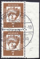 1961  Freimarken: Bedeutende Deutsche aus Bogen