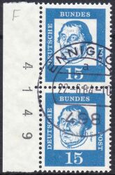 1961  Freimarken: Bedeutende Deutsche aus Bogen