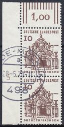 1964  Freimarken: Deutsche Bauwerke aus Bogen