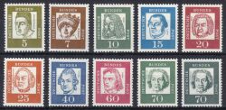 1961  Freimarken: Bedeutende Deutsche y aus Rolle