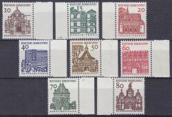 1964  Freimarken: Deutsche Bauwerke aus Bogen