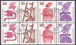 1974  Freimarken: Unfallverhütung - Heftchenblatt