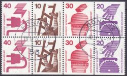 1974  Freimarken: Unfallverhütung - Heftchenblatt