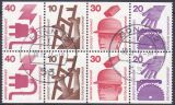 1974  Freimarken: Unfallverhütung - Heftchenblatt