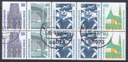 1996  Freimarken: Sehenswürdigkeiten - Heftchenblatt