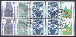 1996  Freimarken: Sehenswürdigkeiten - Heftchenblatt