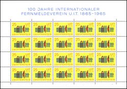 1965  100 Jahre Internationale Fernmeldeunion (ITU)