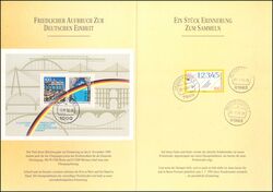 1993  Postamtliches Erinnerungsblatt - Neue Postleitzahlen