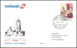 1989  Erstflug Zrich - Gteborg ab Liechtenstein