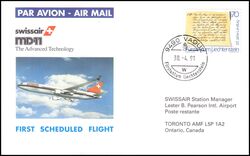 1991  Erster Linienflug Zrich - Ontario ab Liechtenstein