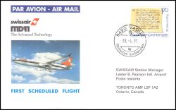 1991  Erster Linienflug Zürich - Ontario ab Liechtenstein