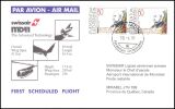 1991  Erster Linienflug Zürich - Mirabel ab...