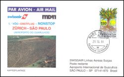1993  Erster Non-Stop-Flug Zürich - Sao Paulo ab Liechtenstein