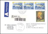 1994  Mischfrankatur auf Auslandsbrief per Einschreiben