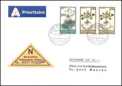 1995  Mischfrankatur auf Nachnahmebrief