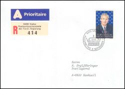 1991  Freimarke: Fürst Hans-Adam II.