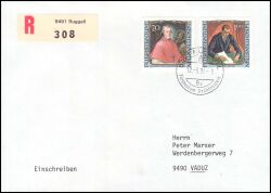 1984  Gemälde berühmter Gäste in Liechtenstein