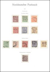 1868/69  Freimarken Norddeutscher Postbezirk