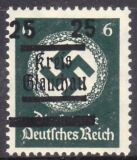 1945  Glauchau - Behörden-Dienstmarke mit Aufdruck