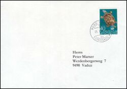 1976  Einzelfrankatur auf Brief