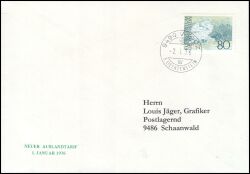 1976  Einzelfrankatur auf Brief