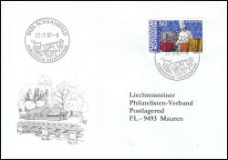 1987  Einzelfrankatur auf Brief