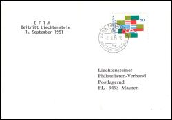 1991  EFTA - Beitritt Liechtenstein