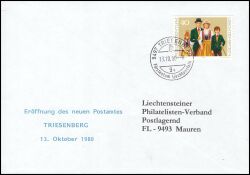 1980  Eröffnung des neuen Postamtes Triesenberg
