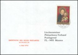 1974  Eröffnung des neuen Postamtes Nendeln