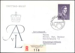 1964  Freimarke: Erbprinz Hans-Adam