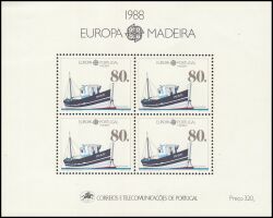 1988  Europa: Transport und Kommunikationsmittel - Block