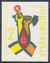 1961  Rotes Kreuz - Zwangszuschlagsportmarke