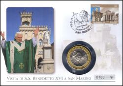 2011  Patoralbesuch von Papst Benedikt XVI. in San Marino