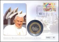 2008  Papst Benedikt XVI. beim Weltjugendtag in Sydney