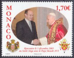 2006  Besuch von Fürst Albert II. bei Papst Benedikt XVI.