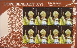 Grenada 2007  80. Geburtstag von Papst Benedikt XVI.