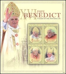 Tuvalu 2009  5 Jahre Pontifikat von Papst Benedikt XVI.