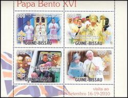 Guinea-Bissau 2010  Besuch von Papst Benedikt XVI. in Großbritannien