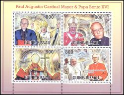 Guinea-Bissau 2010  Kardinal Mayer und Papst Benedikt XVI.