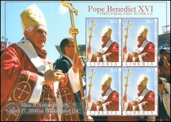Liberia 2008  Erste Reise von Papst Benedikt XVI. in die USA