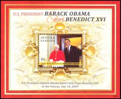 Antigua 2009  Besuch von Barack Obama bei Papst Benedikt XVI.