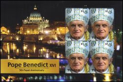 Tuvalu 2010  5 Jahre Regentschaft von Papst Benedikt XVI.