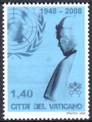 2008  Besuch von Papst Benedikt XVI. bei der UNO
