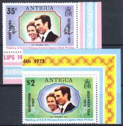 Antigua 1973  Hochzeitsreise von Prinzessin Anne und Mark Phillips