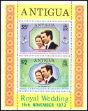 Antigua 1973  Hochzeit von Prinzessin Anne und Mark Phillips