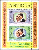 Antigua 1973  Hochzeitsreise von Prinzessin Anne und Mark...