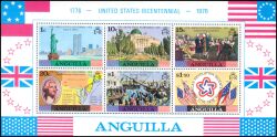 Anguilla 1975  200 Jahre Unabhängigkeit der Vereinigten Staaten von Amerika