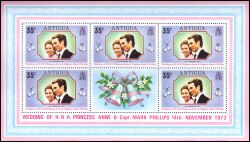 Antigua 1973  Hochzeit von Prinzessin Anne und Mark Phillips