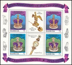 Barbuda 1978  25. Jahrestag der Krönung von Königin Elisabeth II.